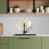 Bloem - Minimalistisch -Wit keuken achterwand 2 middel -sfeer3