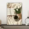 Boek - Illustratie - Tulpen - Koffie canvas 2cm klein -sfeer6
