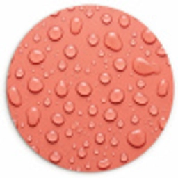Water - Druppels - Roze Wandcirkel kunststof plaat 5mm dik klein -3d