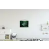 Varenblad - Groen - Structuur - Wazig textielposter latten blank klein -kinderkamer