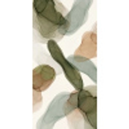 Abstract - Vormen - Modern - Kunst - Groen - Bruin Behang Vlies klein -3d_website