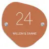 Terracotta - Klassiek Naambord Organisch middel -3d