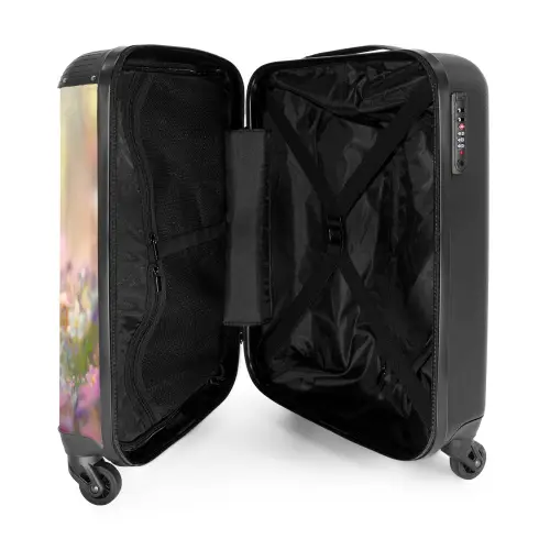 Hamster omringd door bloemen NBS - Handbagage koffer - Kinderen Unisex middel -binnenkant
