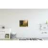 Bos - Zonlicht - Gras textielposter latten blank klein -kinderkamer