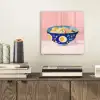 Noodles - Kom - Blauw - Illustratie plexiglas 5mm klein -sfeer1
