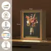 Exotisch - Boeket - Vaas - Goud Light Box met kabel (Tafellamp) klein -USP_NL
