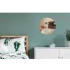 Champagne - Bed - Bubbels Wandcirkel aluminium klein -slaapkamer