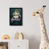 Vrouw - Roos - Quote fotolijst zwart zonder passe partout klein -usfeer4_kinderkamer
