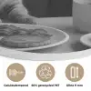 Kat - Koffie - Brood - Zwart Akoestische PET Vilt - Rond klein -closeup_NL