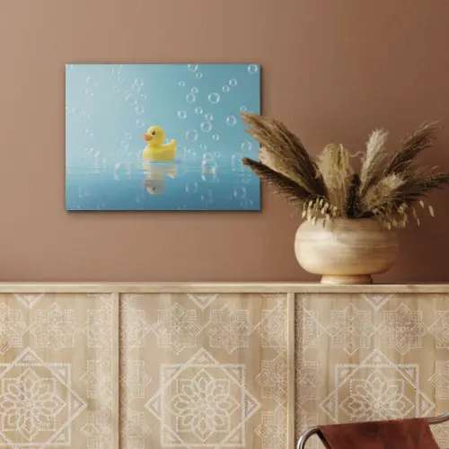 Bubbels - Badeend - Geel PET vilt klein -sfeer4