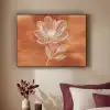 Bloem - Minimalistisch - Wit Textielframe zwart klein -sfeer1