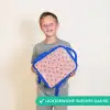 Hartjespatroon met roze kleuren Kinderrugzak - Blauw middel -sfeer1_NL