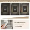 Vlinder - Monochroom - Balans Light Box met kabel (Tafellamp) klein -USP_dimbaarNL