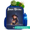 Betoverend meisje met ketel Kinderrugzak - Blauw middel -inhoud_NL