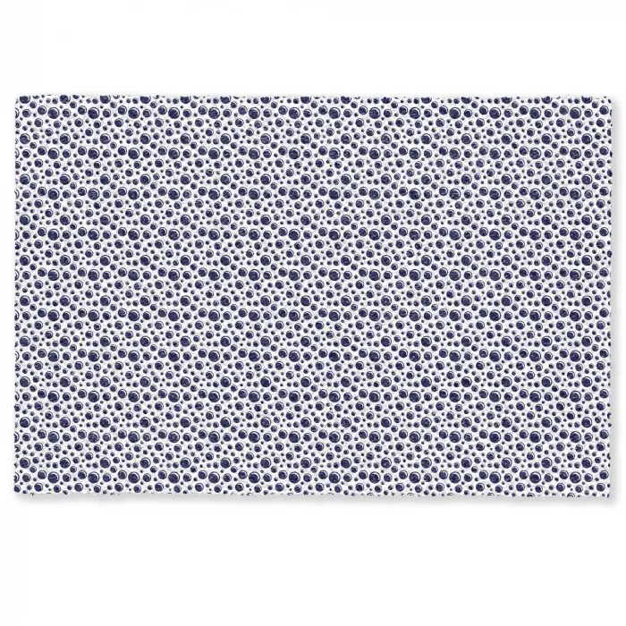Oceaan - Bubbel - Blauw - Wit Deurmat klein 898 -zkaufland3d