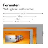 Kreeft - Delftsblauw - Schild - Stoer - Oranje Muismat XXL klein -sfeer5