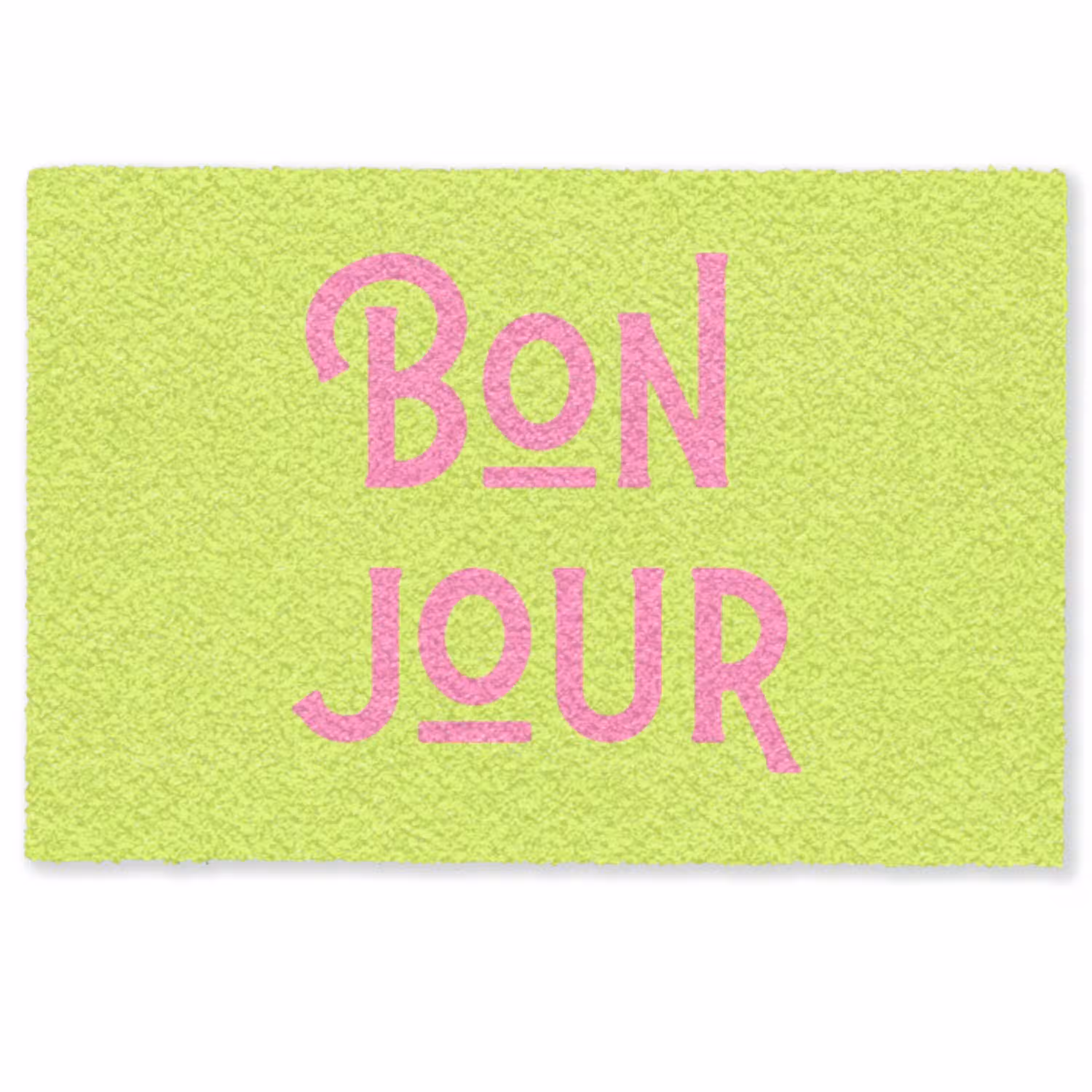 Groen - Roze - Bonjour - Art Deurmat klein -zkaufland3d