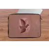 Illustratie - Vogels - Abstract - Roze laptophoes neopreen klein -tafel