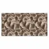 Waaiervorm - Beige - Vezel textuur Muismat XXL klein 681 -3d_leeg