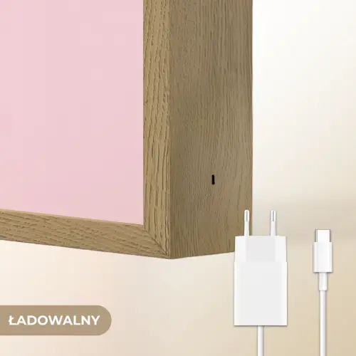 Olifant - Baby - Roze - Cartoon Light Box met batterij (Wandlamp kind) middel -USP_websiteoplaadbaarNL