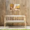 Thee - Boek - Thee - Herfst Tuinposter op houten frame 2 cm dik klein -sfeer4