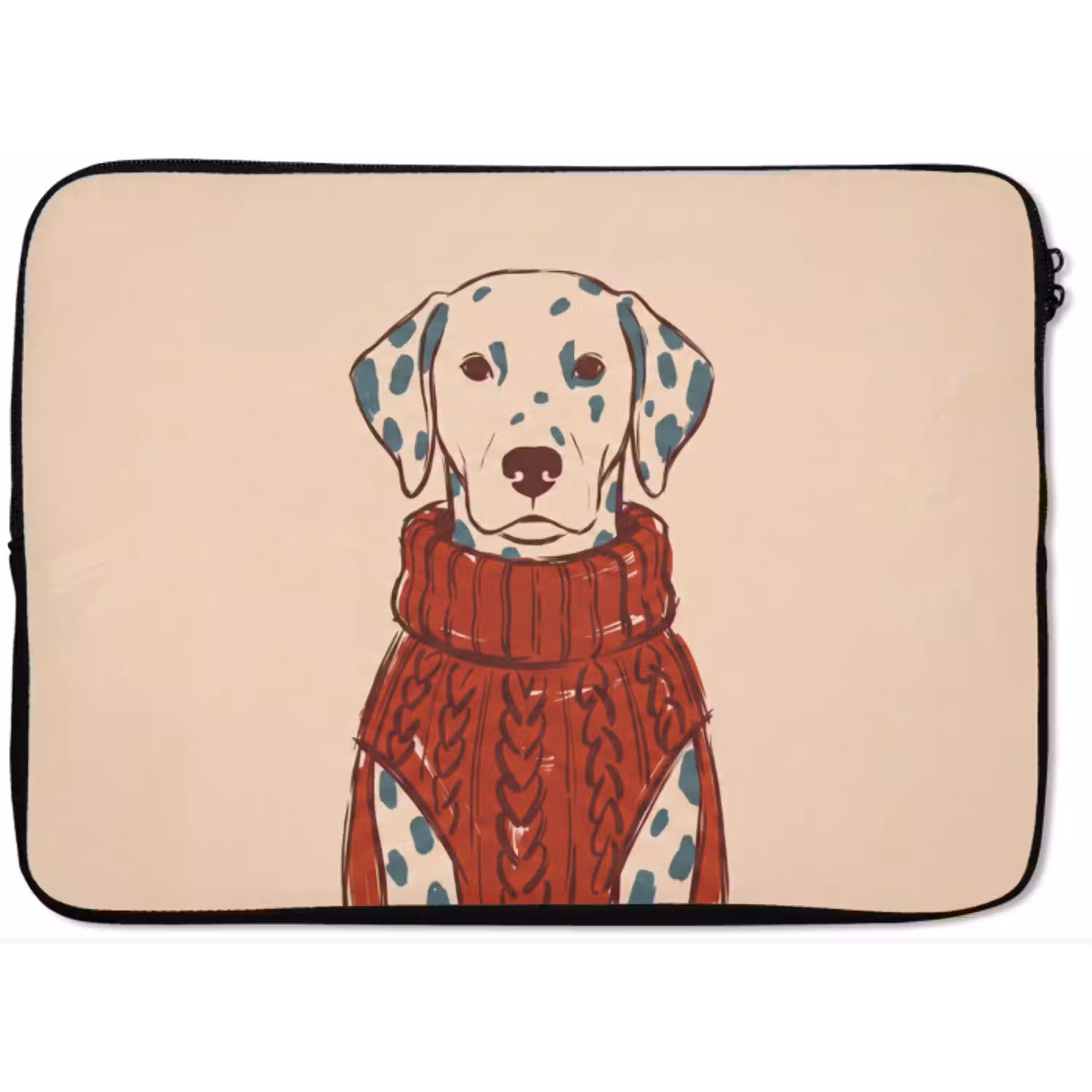 Hond - Trui - Winter - Dieren - Rood laptophoes neopreen klein -zkaufland3dotto