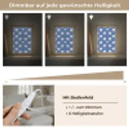 IJsbeer - Patroon - Blauw Light Box met kabel (Tafellamp) klein 925 -USP_dimbaarDE