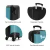 Turquoise tornado NBS - Handbagage koffer - Kinderen Unisex middel zzzzzzzbolletjes_ENG