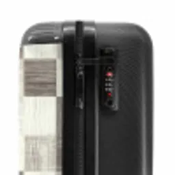 Patroon - Dambord - Houtnerf NBS - Handbagage koffer - Volwassenen Unisex middel -slot