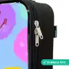 Vrolijk patroon van smileys Kinderkoffer - Zwart klein -rits_NL