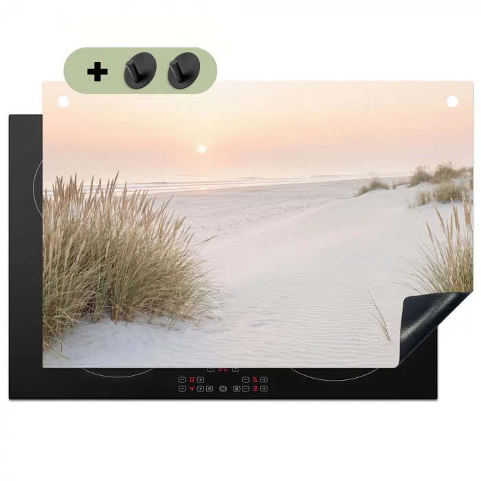 Horizon - Duinlandschap - Zand Inductie beschemer met haakjes klein -3d
