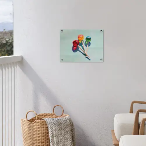 Lollys - Schaduw - Drie - Blauw tuinposter los doek klein -sfeer8