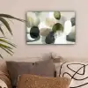 Minimalistisch - Cirkels - Penseelstreken - Beige canvas 2cm klein -sfeer1
