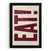 Red - Eten - Vintage - Decoratie fotolijst zwart zonder passe partout klein -3d