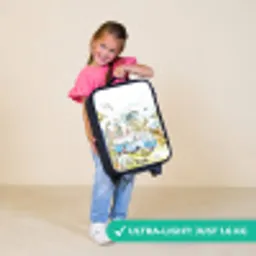 Dino safari Kinderkoffer - Zwart klein -sfeer2_UK