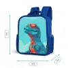 T-Rex - Blauw - Wolken - Zonnebril Kinderrugzak - Blauw middel -productfoto_formaten