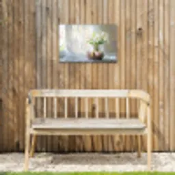 Vaas - Eieren - Bloemen Tuinposter op houten frame 2 cm dik klein -sfeer4