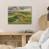 Toscane - Landschap - Wijngaarden PET vilt klein -sfeer3