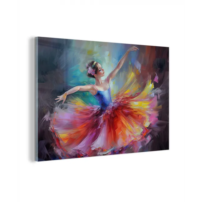 Schilderij - Olieverf - Dans - Ballerina plexiglas 5mm klein -z3d