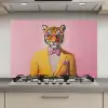 Tijger - Bril - Geel - Jasje keuken achterwand spatscherm klein -3d_website