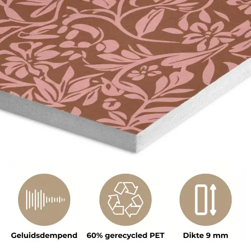 Bloemen - Print - Roze PET vilt klein 837 -closeup_NL