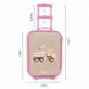 Gele kiepwagen in neutrale kleuren Kinderkoffer - Roze klein -productfoto_formaten