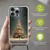 Kerstboom - Bos - Sneeuw - meerkleurig Hoesje iPhone 16 Pro Max met koord klein -sfeer2_NL