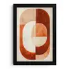 Illustratie - Abstract - Vormen - Rood fotolijst zwart zonder passe partout klein -3d