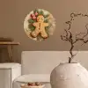 Kerstmis - Koekje - Poppetje - Speculaas Wandcirkel behangsticker klein -sfeer1