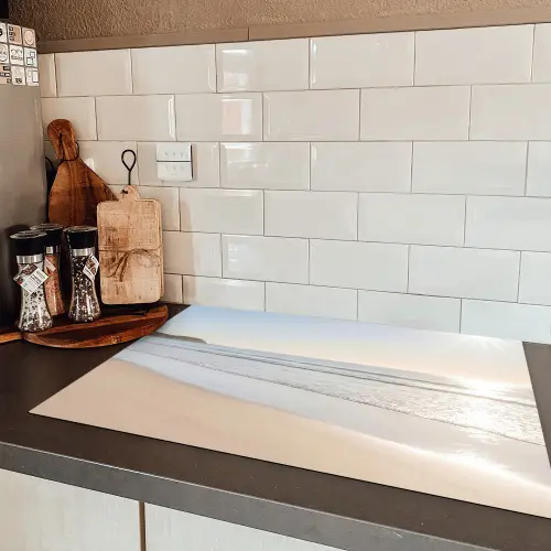 Zee - Zon - Zand Inductie beschermer vinyl 3mm klein -sfeer3