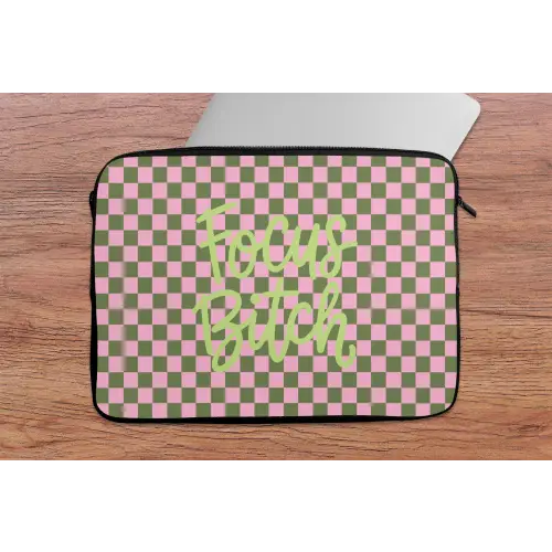 Focus - Vakken - Roze laptophoes neopreen klein -tafel