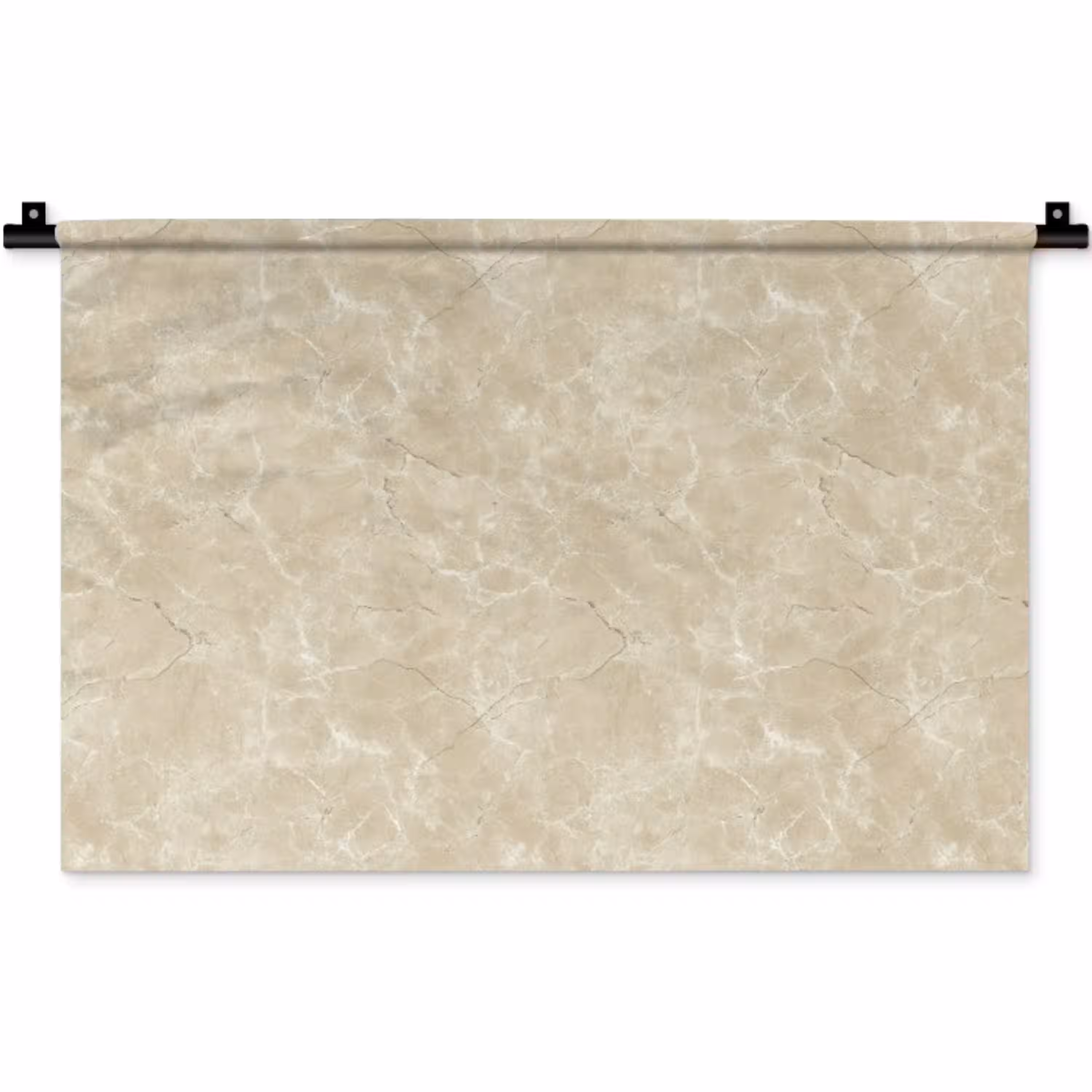 Lichtbeige - Marmer - Diffusie adering Wandkleed katoen klein 269 -zz3d