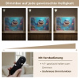 Haai - Onderwaterwereld - Oceaan Light Box met batterij (Wandlamp kind) middel -USP_dimbaarDE