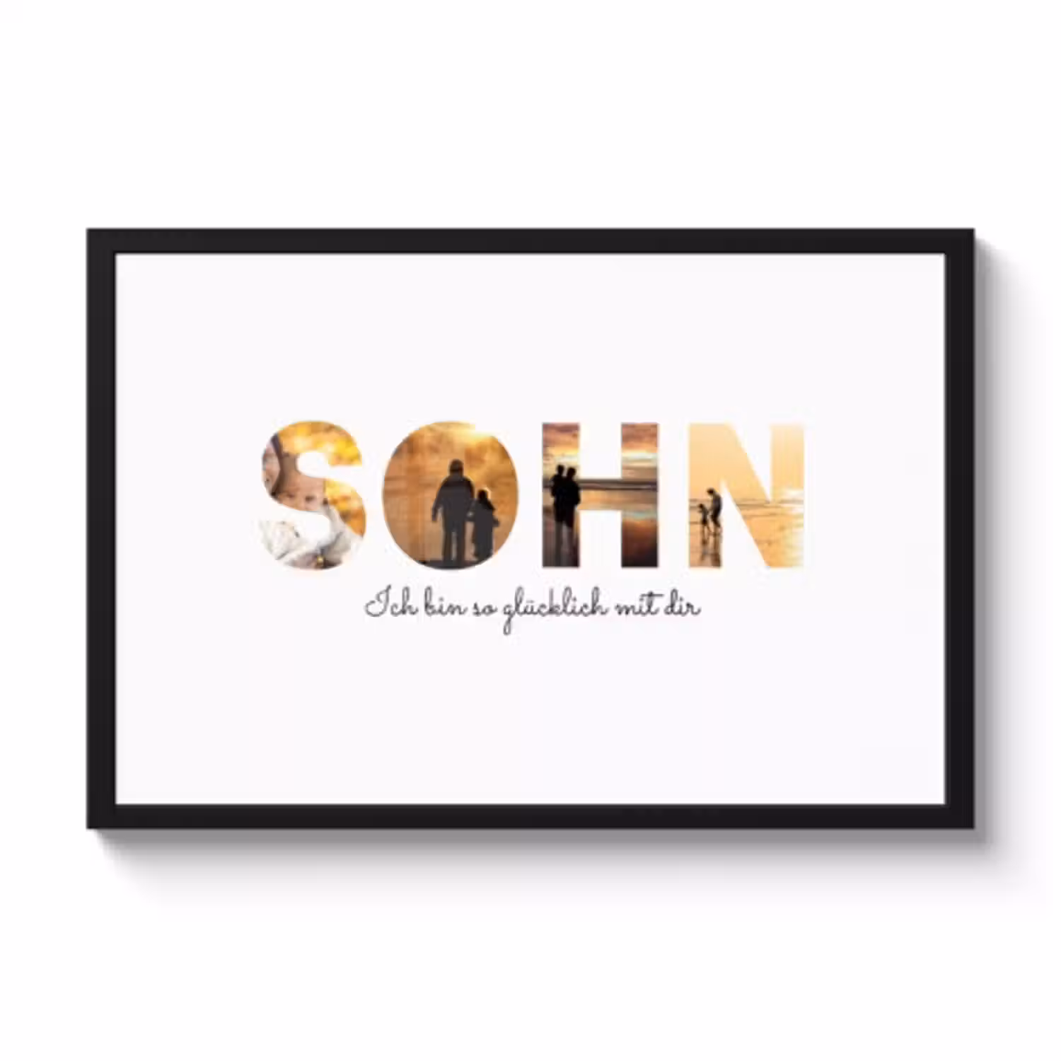 Poster mit Rahmen – Sohn